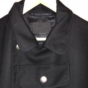 Prada Designer Men Wool Trench coat
